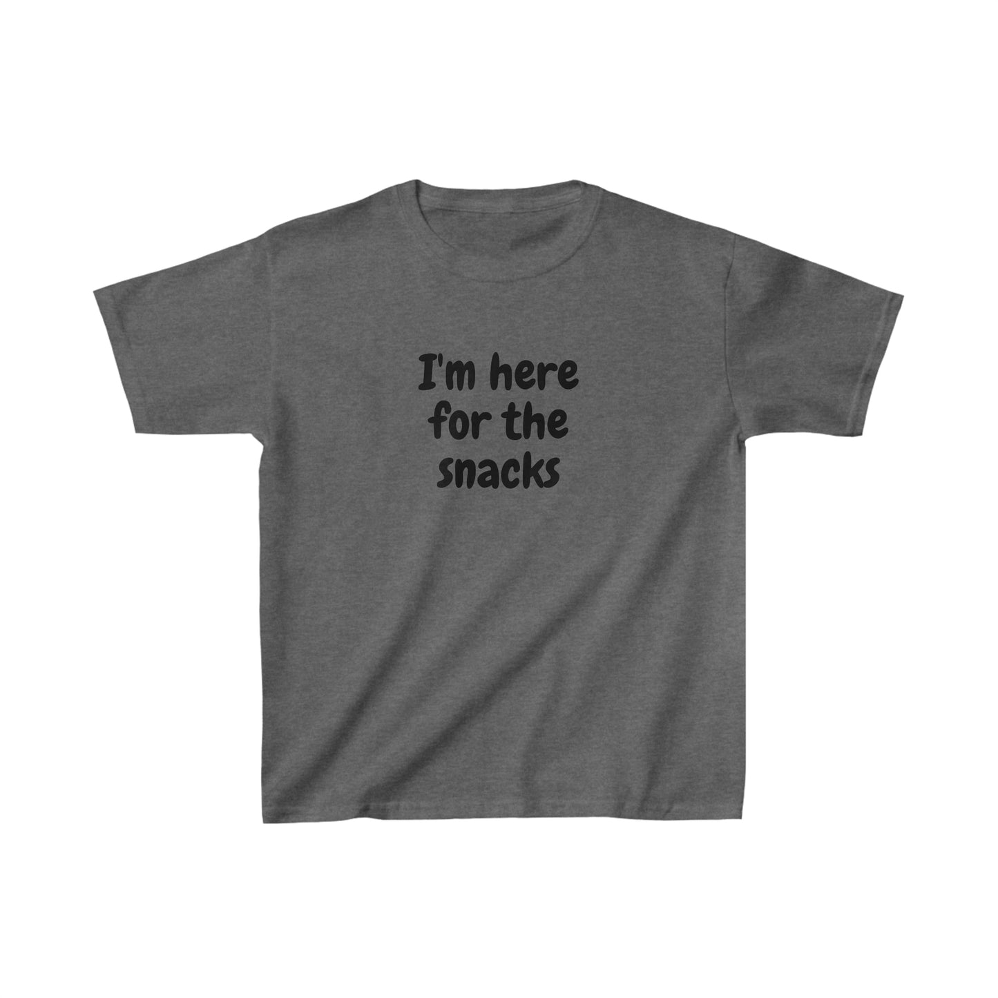 Here for the snacks - Kids Heavy Cotton™ Tee