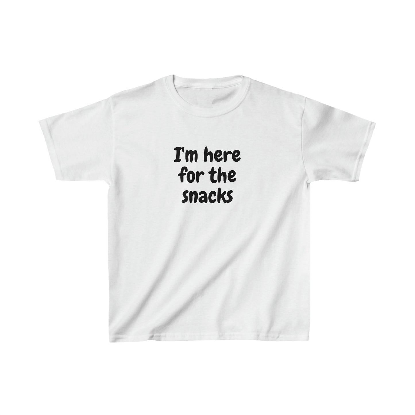 Here for the snacks - Kids Heavy Cotton™ Tee