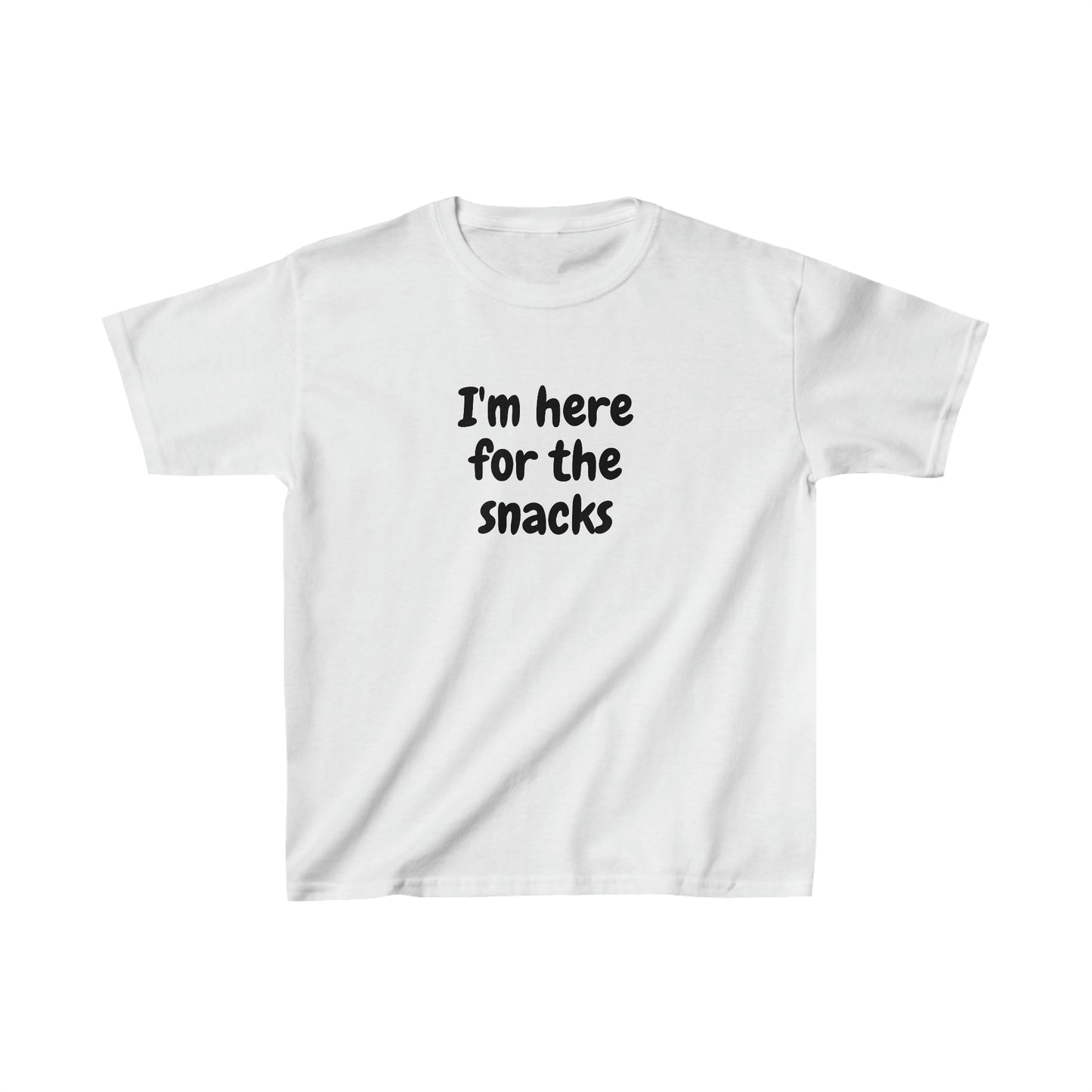Here for the snacks - Kids Heavy Cotton™ Tee