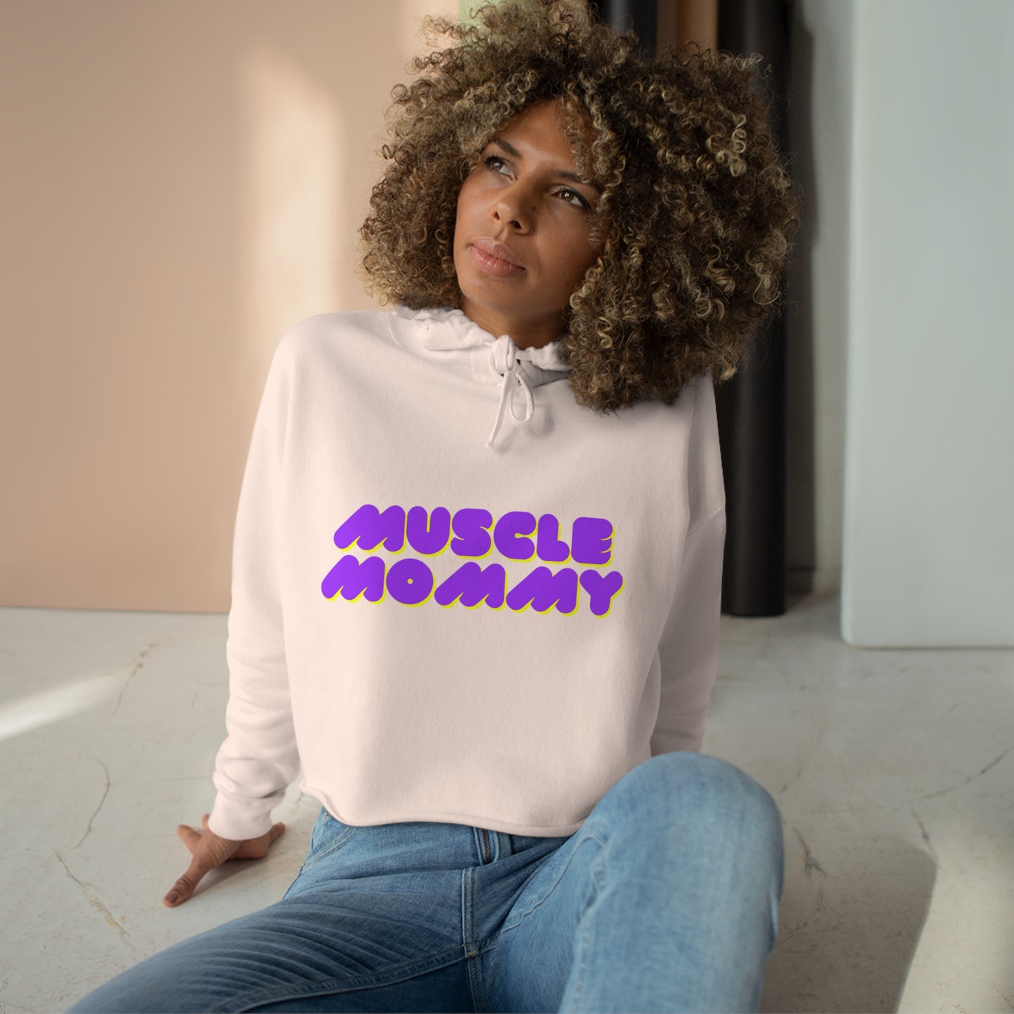 Muscle Mommy - Crop Hoodie
