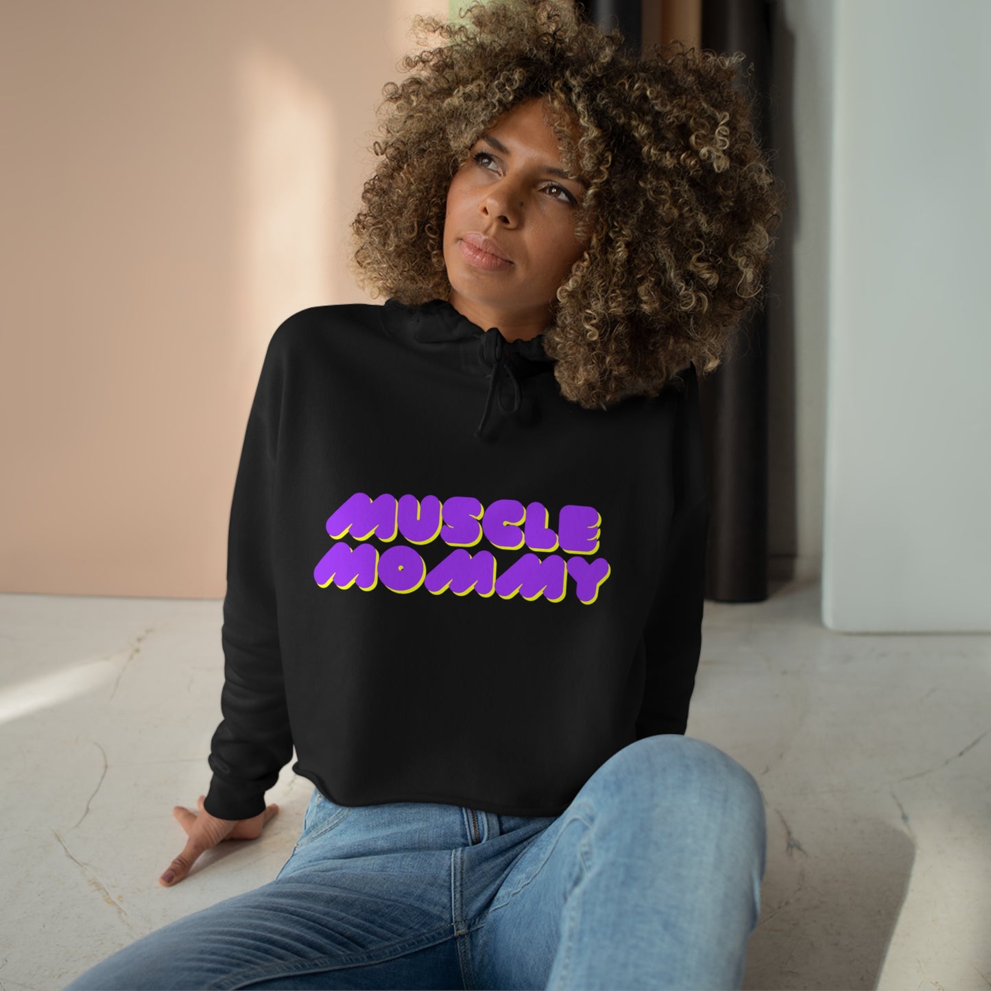 Muscle Mommy - Crop Hoodie